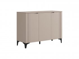 Комод 3 Рич (кашемир/фрапучино матовый/черный) в Быстровке - bystrovka.mebel-nsk.ru | фото