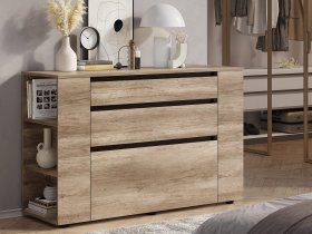 Комод КМ-06 Энигма (венге/дуб каньон) в Быстровке - bystrovka.mebel-nsk.ru | фото