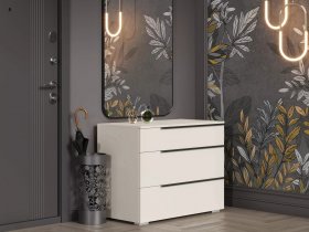 Комод с 3 ящиками Айри КМ-001 (кашемир) в Быстровке - bystrovka.mebel-nsk.ru | фото