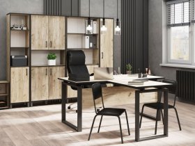 Комплект Гермес лофт (дуб крафт серый) в Быстровке - bystrovka.mebel-nsk.ru | фото