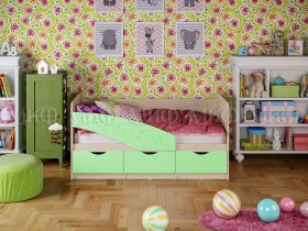 Кровать детская Бабочки 1,8 м в Быстровке - bystrovka.mebel-nsk.ru | фото