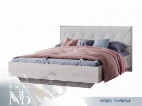 Кровать двуспальная 1,6м Кимберли КР-13 в Быстровке - bystrovka.mebel-nsk.ru | фото