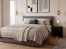 Кровать двуспальная 1,6м с подъем. мех. Леванте в Быстровке - bystrovka.mebel-nsk.ru | фото