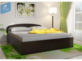 Кровать двуспальная 1,6м с подъем. мех. (венге) в Быстровке - bystrovka.mebel-nsk.ru | фото