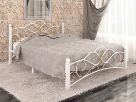 Кровать двуспальная Гарда-3 на металлокаркасе 1,4 м в Быстровке - bystrovka.mebel-nsk.ru | фото