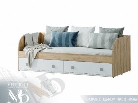 Кровать с ящиками Тренд КР-01 в Быстровке - bystrovka.mebel-nsk.ru | фото