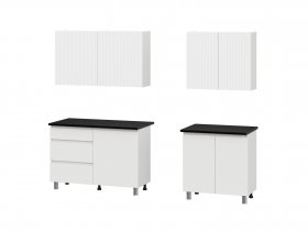 Кухонный гарнитур Эккервуд (2,0м) (SAFE) (белый) в Быстровке - bystrovka.mebel-nsk.ru | фото