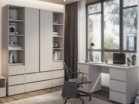 Модульная детская Люмо (кашемир) в Быстровке - bystrovka.mebel-nsk.ru | фото