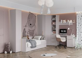 Модульная детская «Тефия» (тефия/софт сантьяго) в Быстровке - bystrovka.mebel-nsk.ru | фото