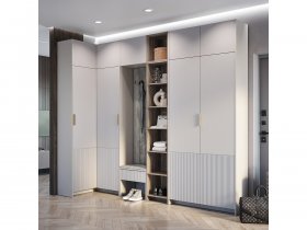 Модульная прихожая Пандора (кашемир/MF03) в Быстровке - bystrovka.mebel-nsk.ru | фото