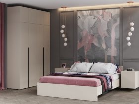 Модульная спальня Айри (кашемир) в Быстровке - bystrovka.mebel-nsk.ru | фото