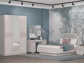 Модульная спальня Лоренцо в Быстровке - bystrovka.mebel-nsk.ru | фото