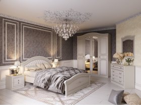 Модульная спальня Николь (Мебельград) в Быстровке - bystrovka.mebel-nsk.ru | фото