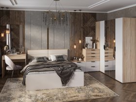 Модульная спальня Норд в Быстровке - bystrovka.mebel-nsk.ru | фото