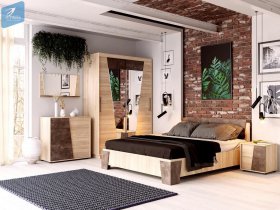 Модульная спальня Санремо в Быстровке - bystrovka.mebel-nsk.ru | фото