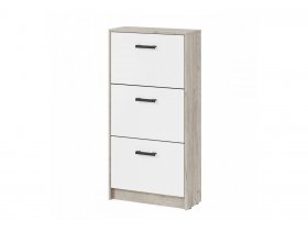 Обувница ОБ-3 Вега (дуб крафт серый/белый) в Быстровке - bystrovka.mebel-nsk.ru | фото