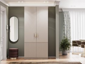 Шкаф двухстворчатый Эккервуд (Нью) (меланж) в Быстровке - bystrovka.mebel-nsk.ru | фото