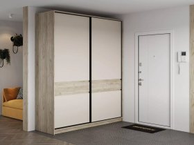 Шкаф-купе Бостон ШК-005 (2.0 м) (дуб крафт серый/кашемир) в Быстровке - bystrovka.mebel-nsk.ru | фото