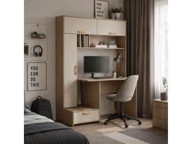 Стол письменный Лайт 03.243  (плэйн/сатин) в Быстровке - bystrovka.mebel-nsk.ru | фото