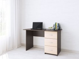 Стол письменный Сити-1 (венге/дуб молочный) в Быстровке - bystrovka.mebel-nsk.ru | фото
