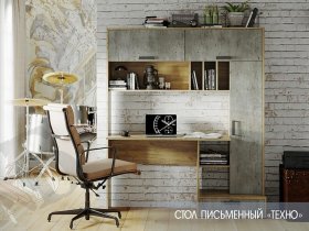 Стол письменный  Техно в Быстровке - bystrovka.mebel-nsk.ru | фото